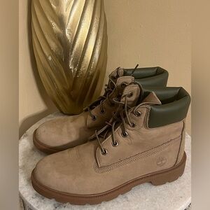 Kids Timberland Waterproof Nubuck Boots Tan Size 5.5